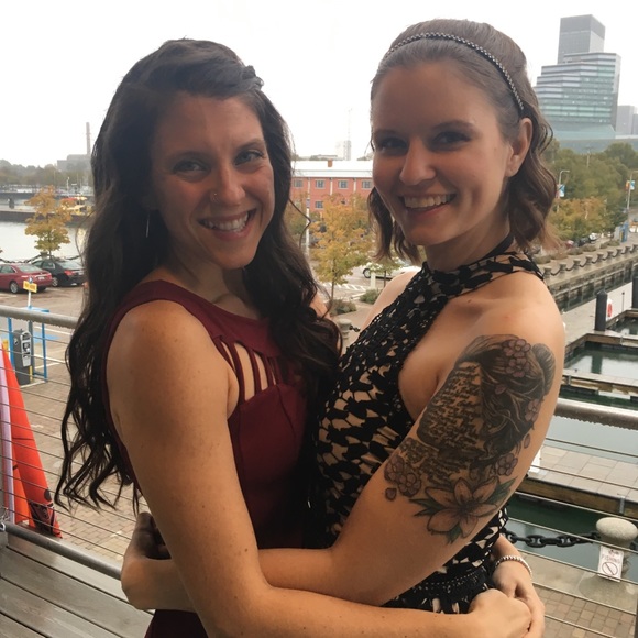 Red cocktail dress - Picture 4 of 6